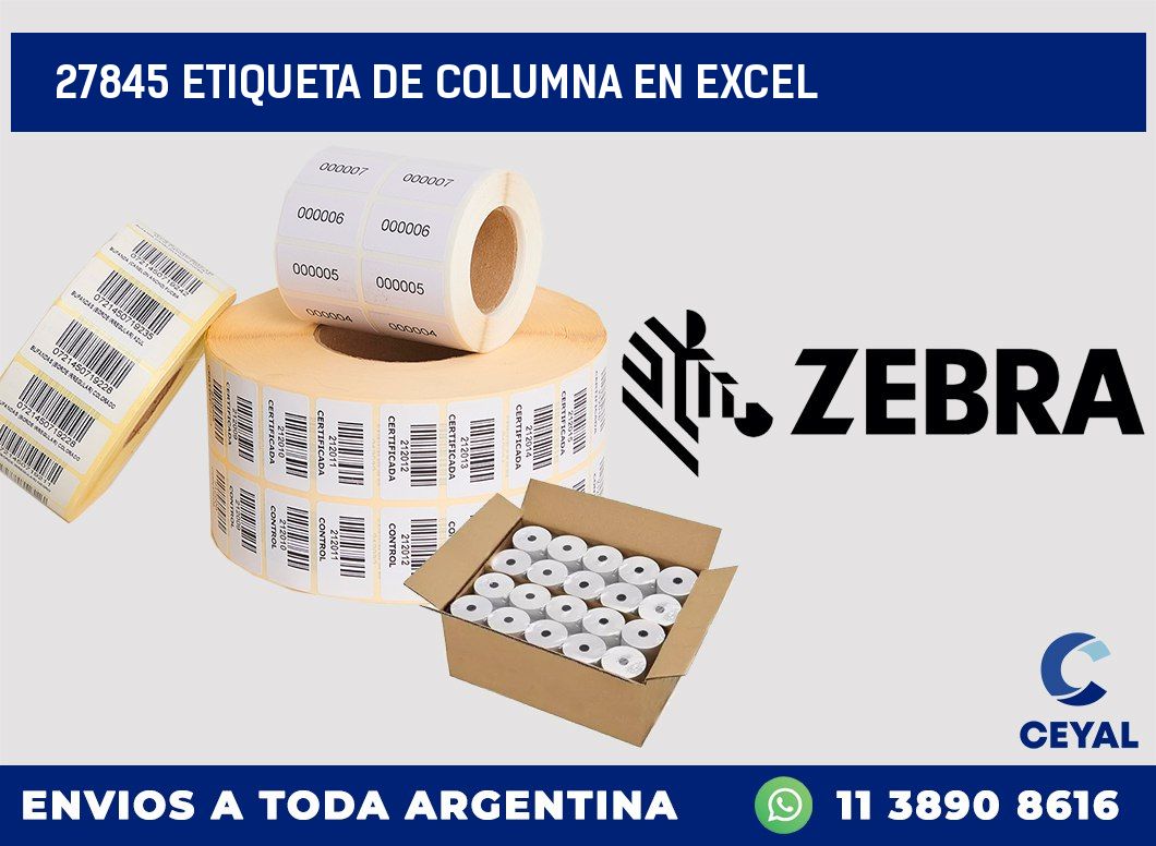27845 Etiqueta de columna en Excel