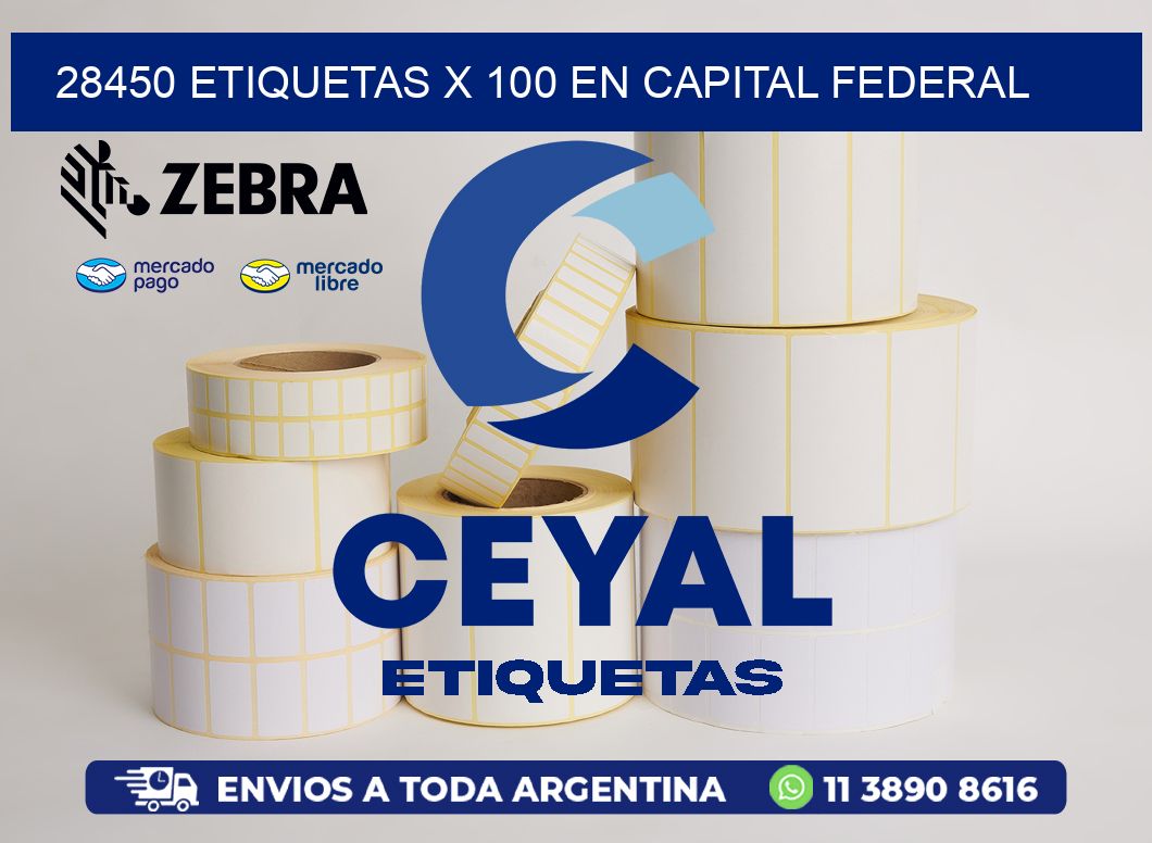 28450 ETIQUETAS X 100 EN CAPITAL FEDERAL