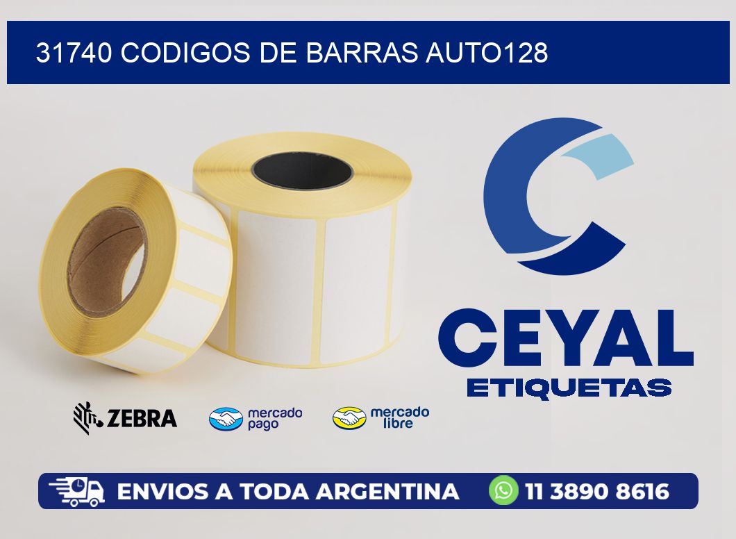 31740 CODIGOS DE BARRAS AUTO128