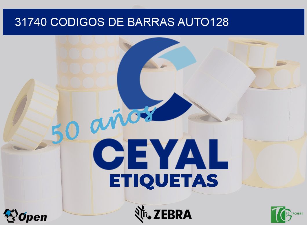 31740 CODIGOS DE BARRAS AUTO128
