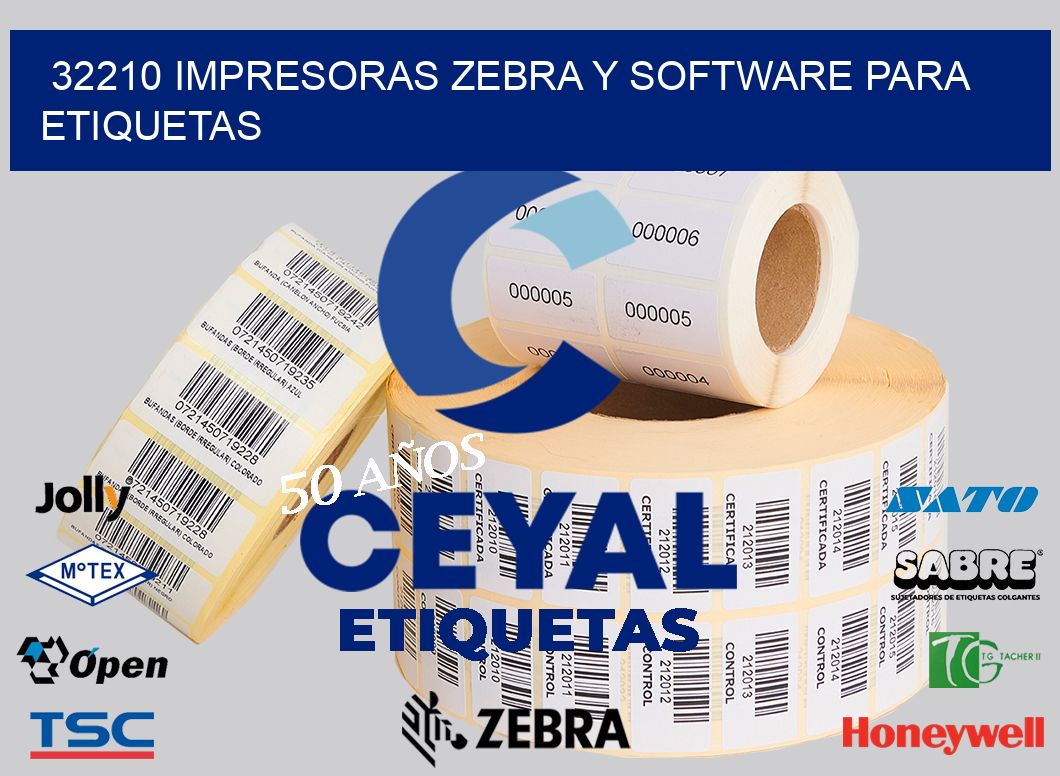 32210 Impresoras Zebra y Software para Etiquetas