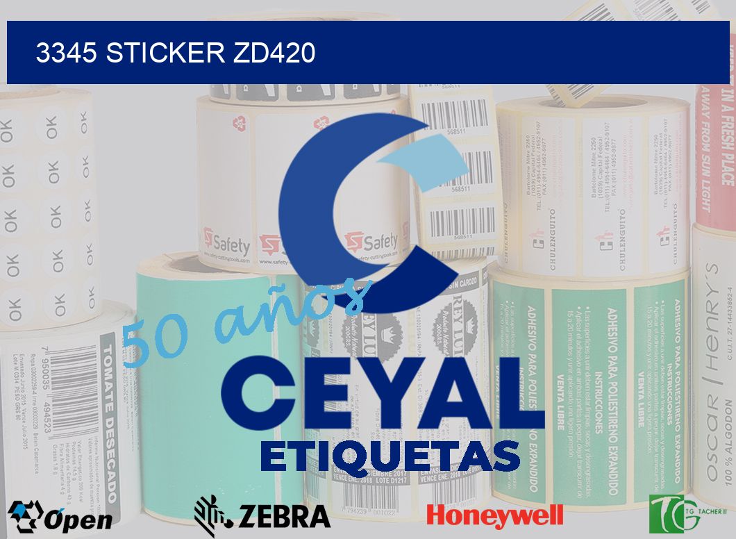 3345 STICKER ZD420