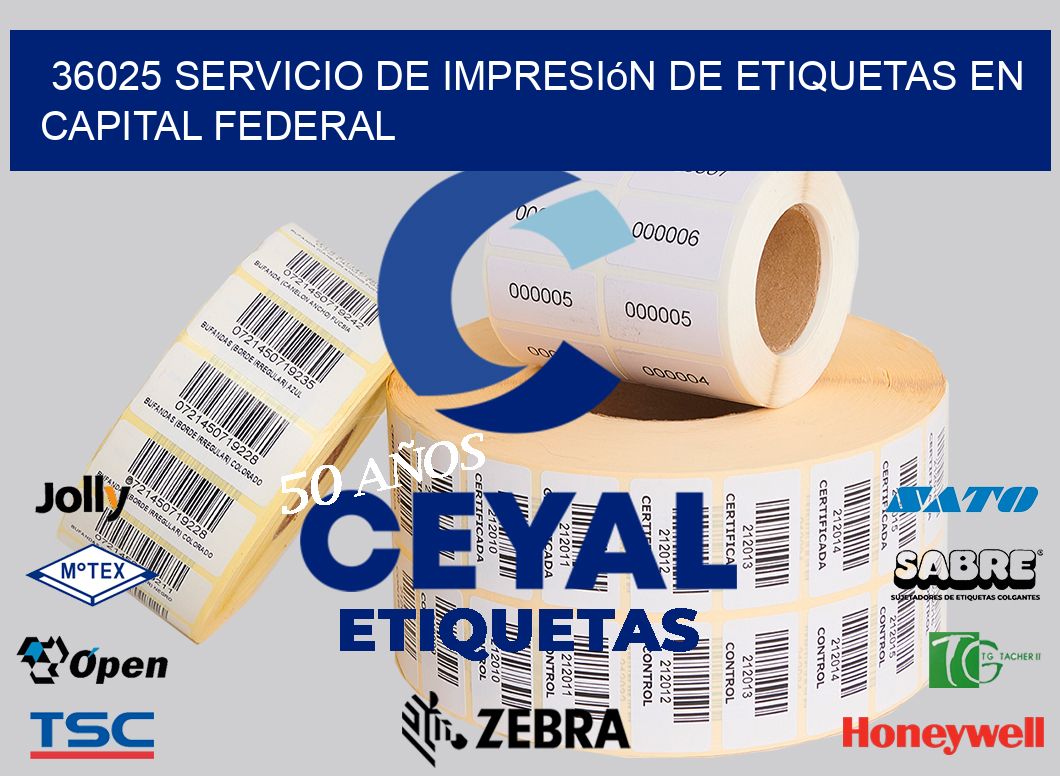 36025 Servicio de Impresión de Etiquetas en Capital Federal