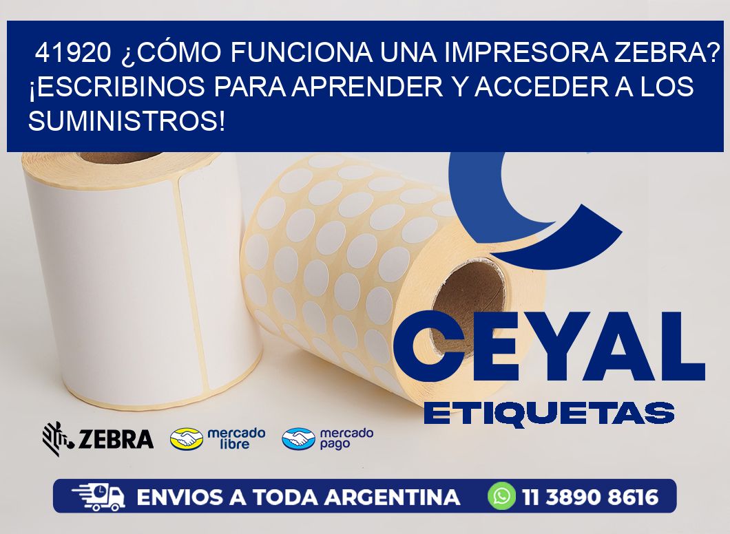 41920 ¿CÓMO FUNCIONA UNA IMPRESORA ZEBRA? ¡ESCRIBINOS PARA APRENDER Y ACCEDER A LOS SUMINISTROS!