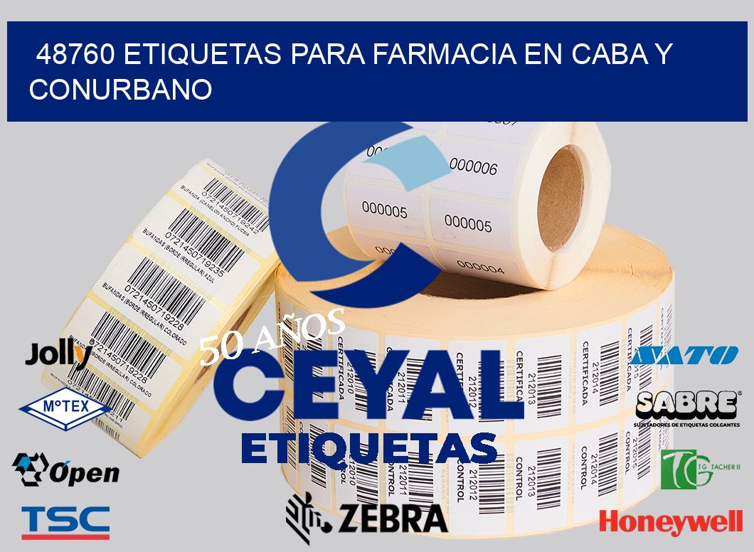48760 ETIQUETAS PARA FARMACIA EN CABA Y CONURBANO