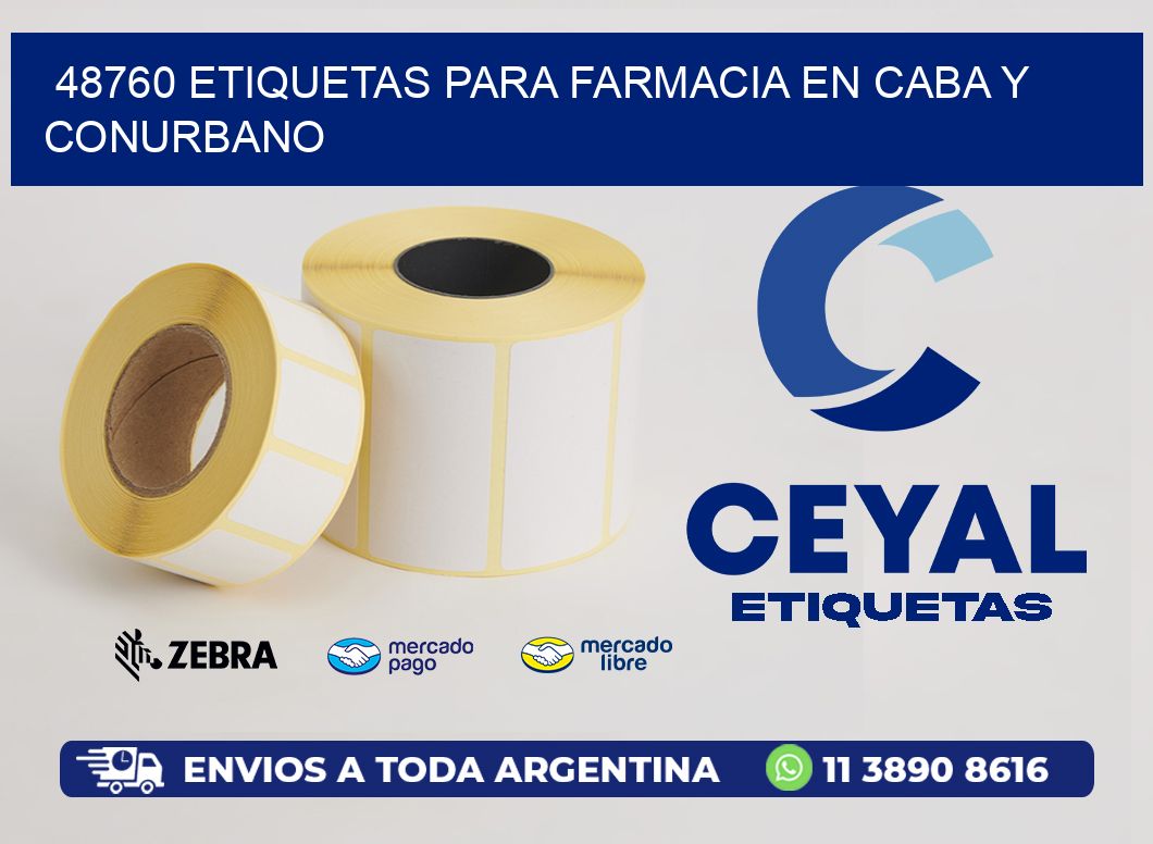 48760 ETIQUETAS PARA FARMACIA EN CABA Y CONURBANO
