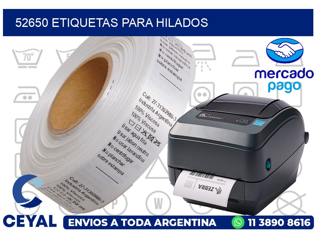 52650 ETIQUETAS PARA HILADOS