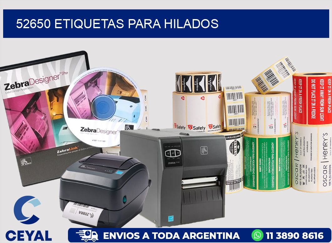 52650 ETIQUETAS PARA HILADOS