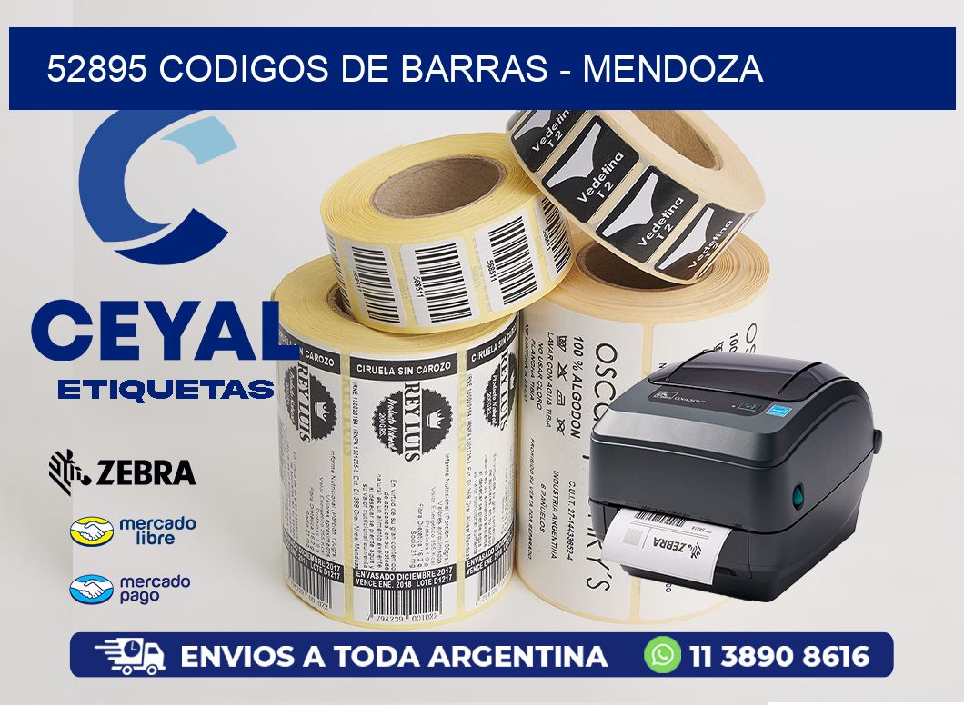 52895 CODIGOS DE BARRAS - MENDOZA