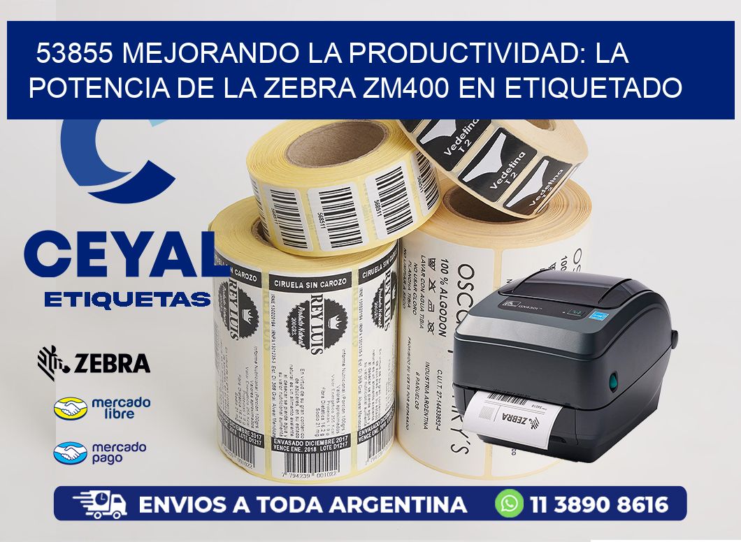 53855 Mejorando la Productividad: La Potencia de la Zebra ZM400 en Etiquetado