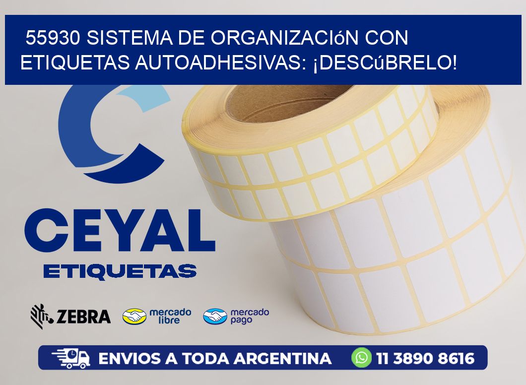 55930 Sistema de Organización con Etiquetas Autoadhesivas: ¡Descúbrelo!