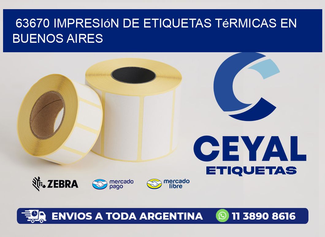 63670 Impresión de Etiquetas Térmicas en Buenos Aires