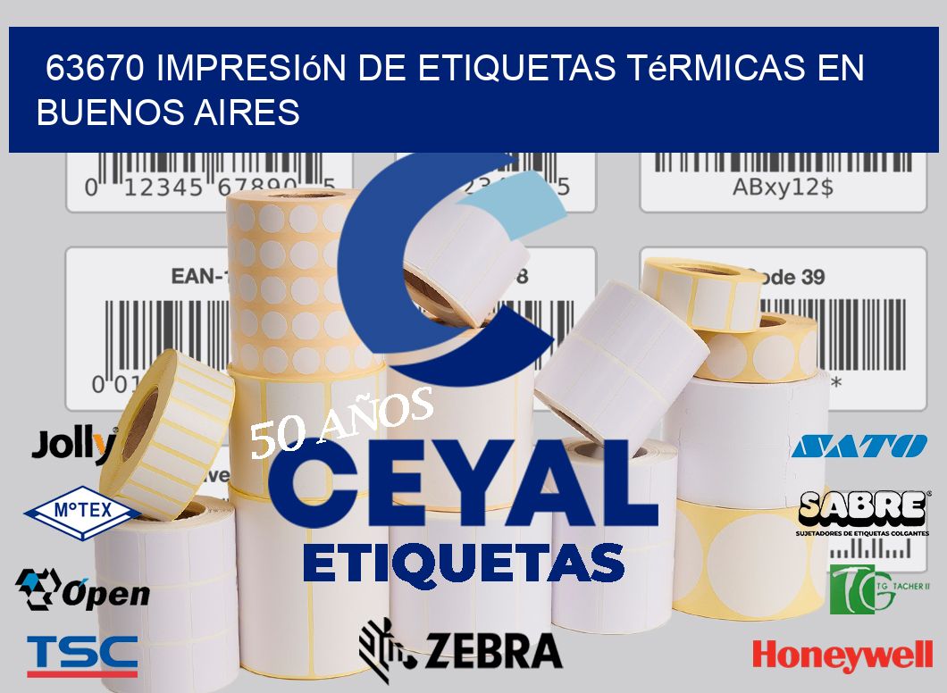 63670 Impresión de Etiquetas Térmicas en Buenos Aires