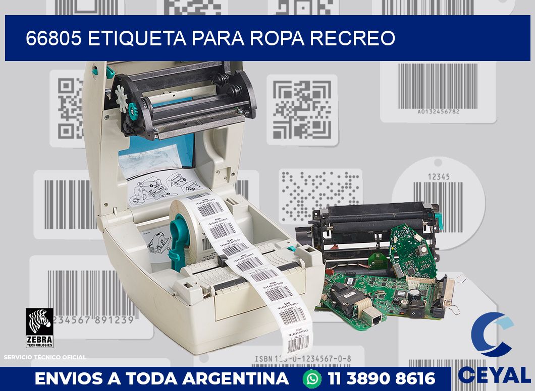 66805 ETIQUETA PARA ROPA RECREO