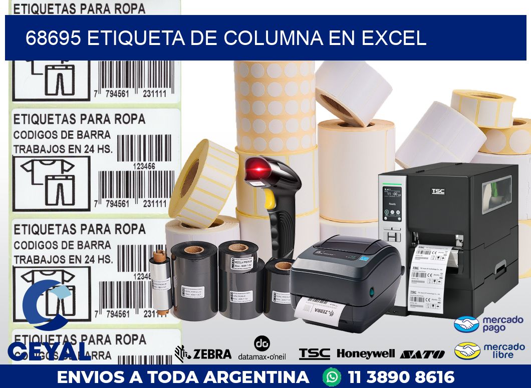 68695 Etiqueta de columna en Excel