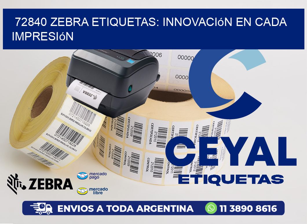 72840 Zebra Etiquetas: Innovación en Cada Impresión