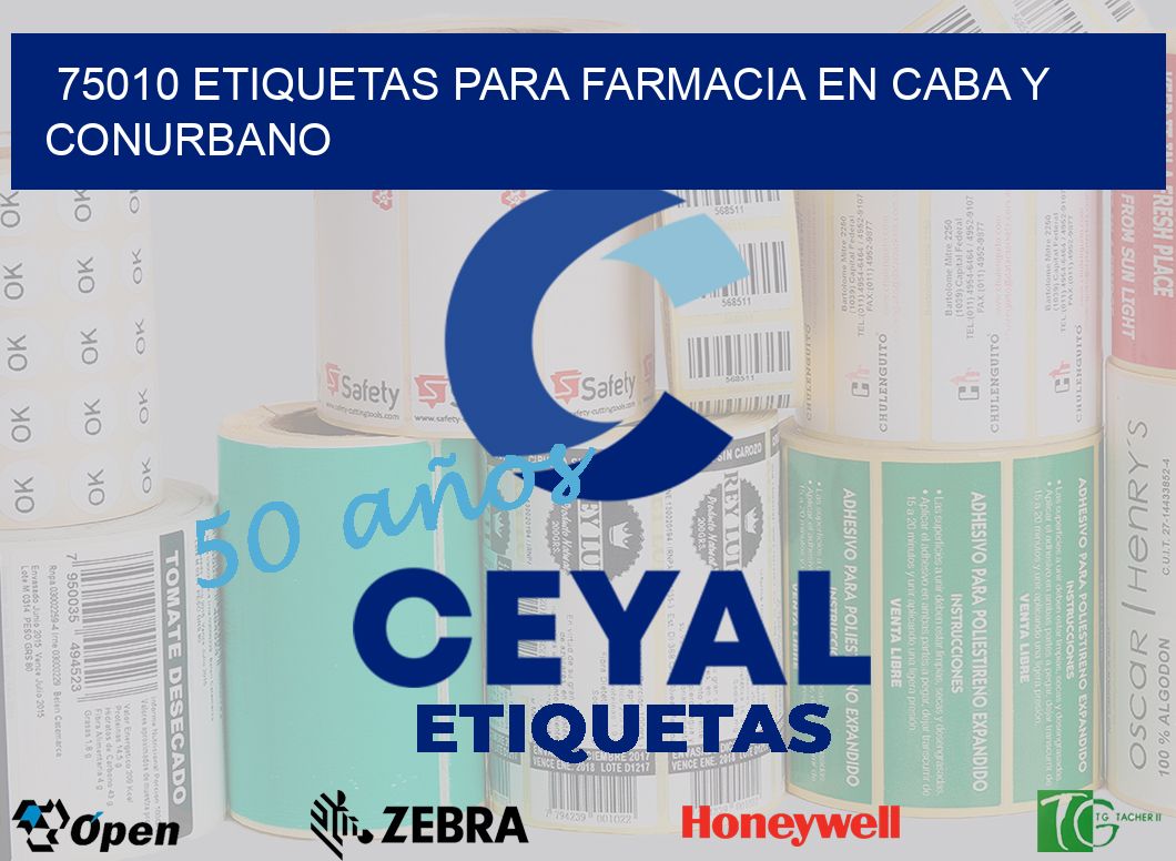 75010 ETIQUETAS PARA FARMACIA EN CABA Y CONURBANO