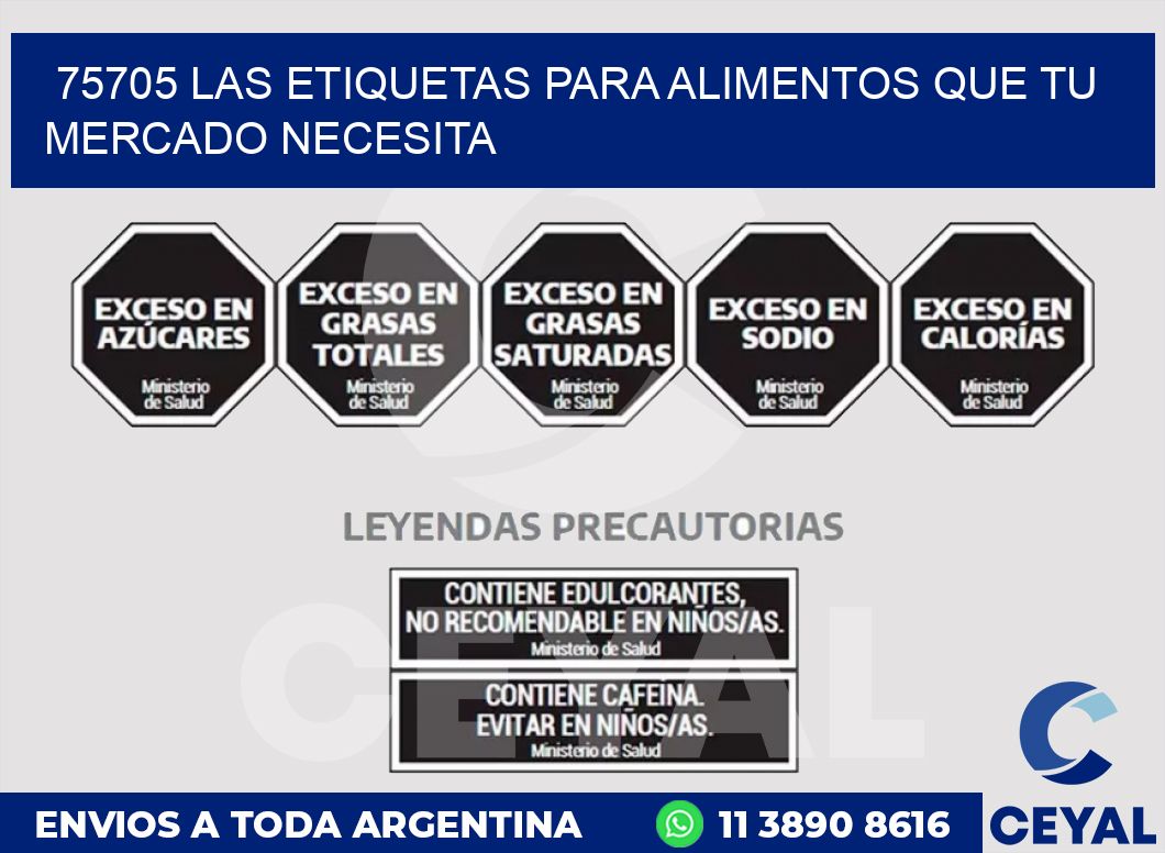 75705 LAS ETIQUETAS PARA ALIMENTOS QUE TU MERCADO NECESITA
