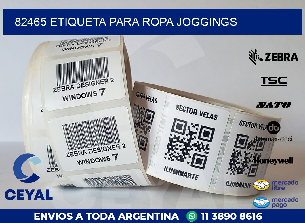 82465 ETIQUETA PARA ROPA JOGGINGS