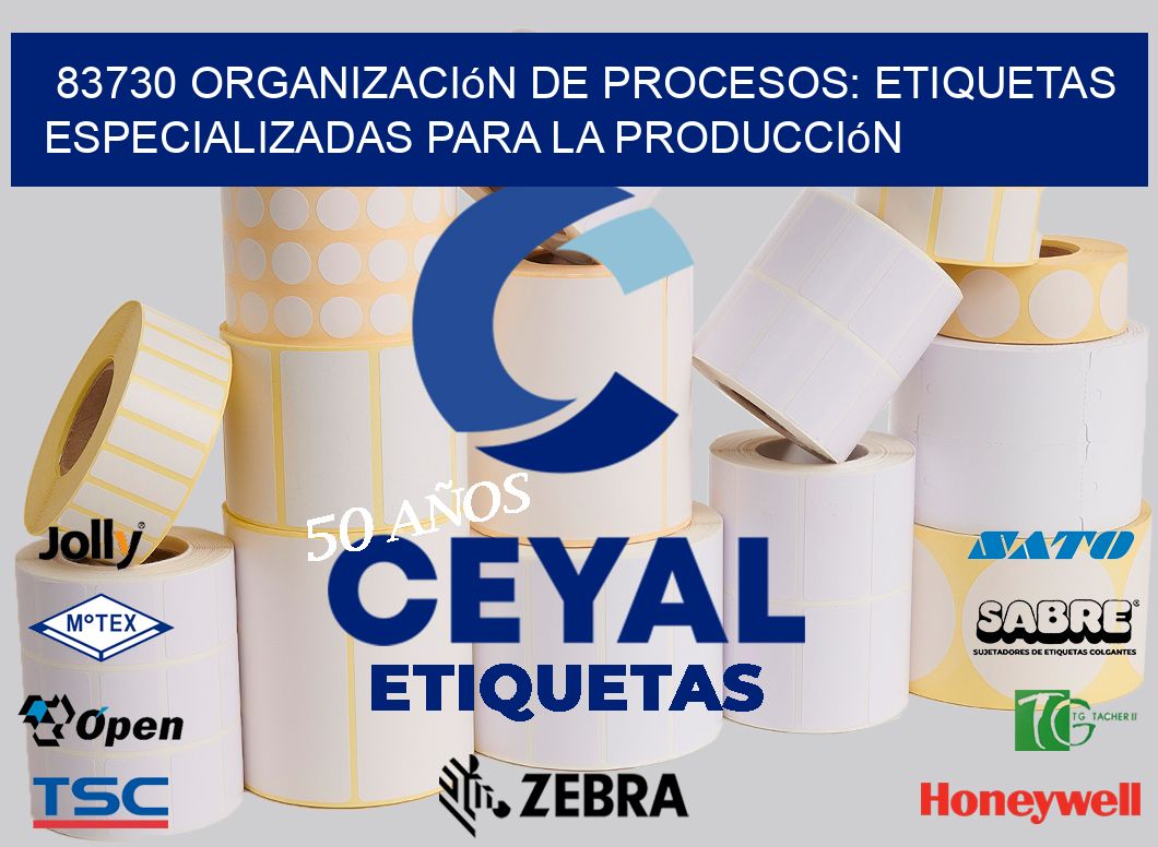 83730 Organización de Procesos: Etiquetas Especializadas para la Producción