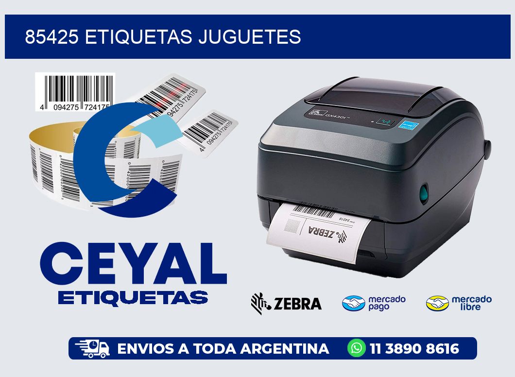 85425 etiquetas juguetes