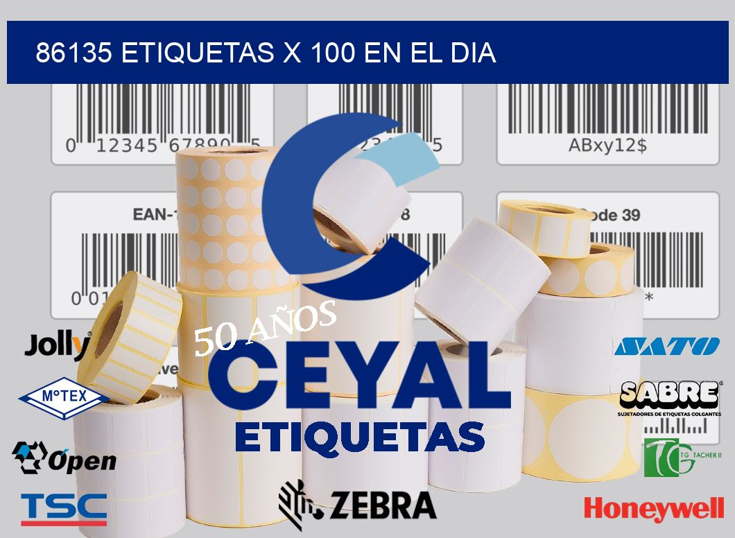 86135 ETIQUETAS X 100 EN EL DIA