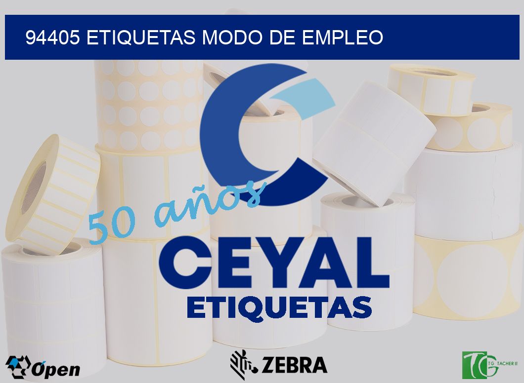 94405 etiquetas Modo de empleo