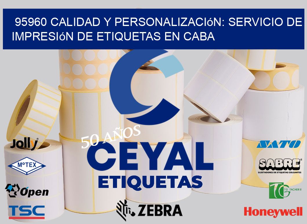 95960 Calidad y Personalización: Servicio de Impresión de Etiquetas en CABA