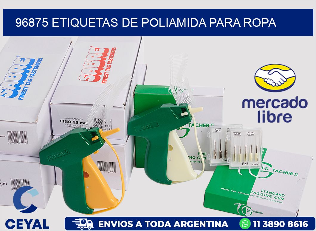 96875 ETIQUETAS DE POLIAMIDA PARA ROPA