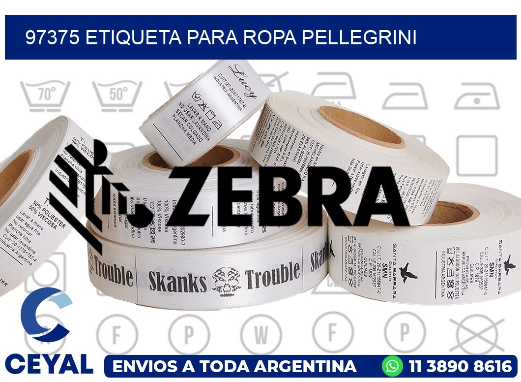 97375 ETIQUETA PARA ROPA PELLEGRINI