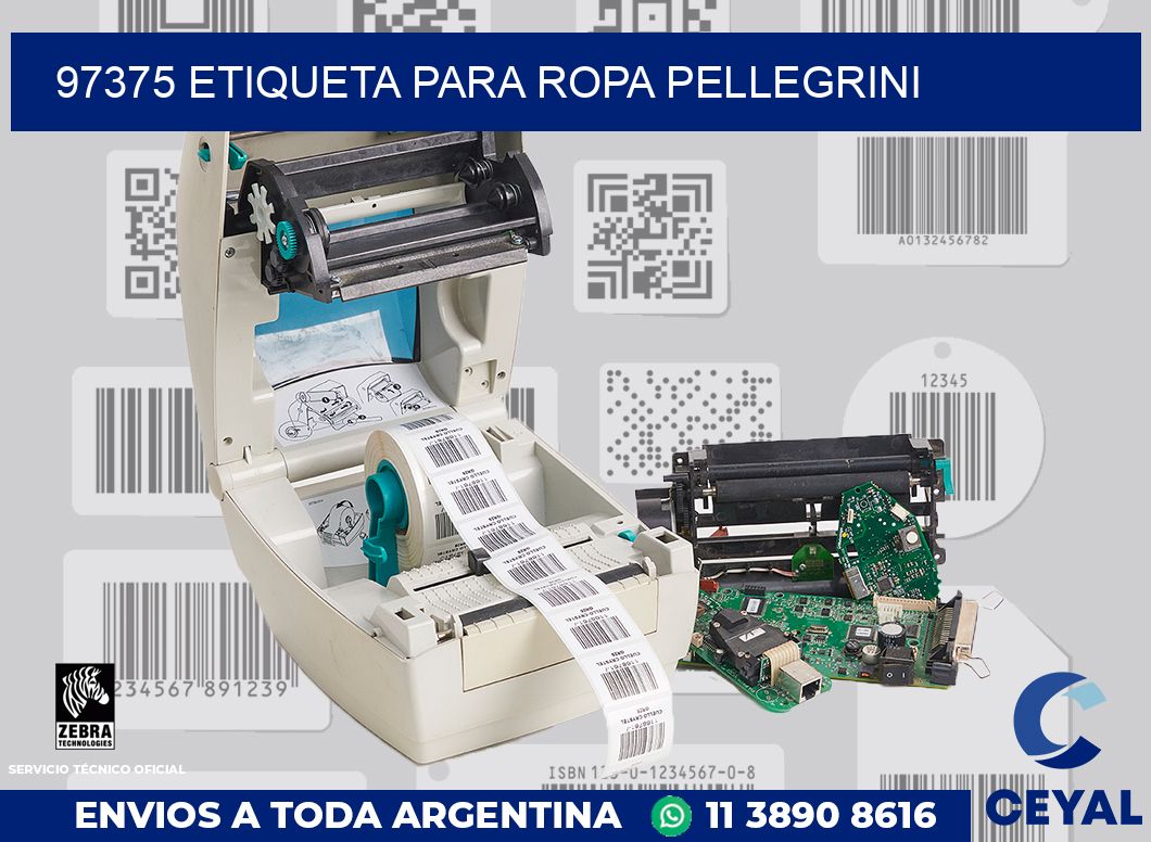 97375 ETIQUETA PARA ROPA PELLEGRINI