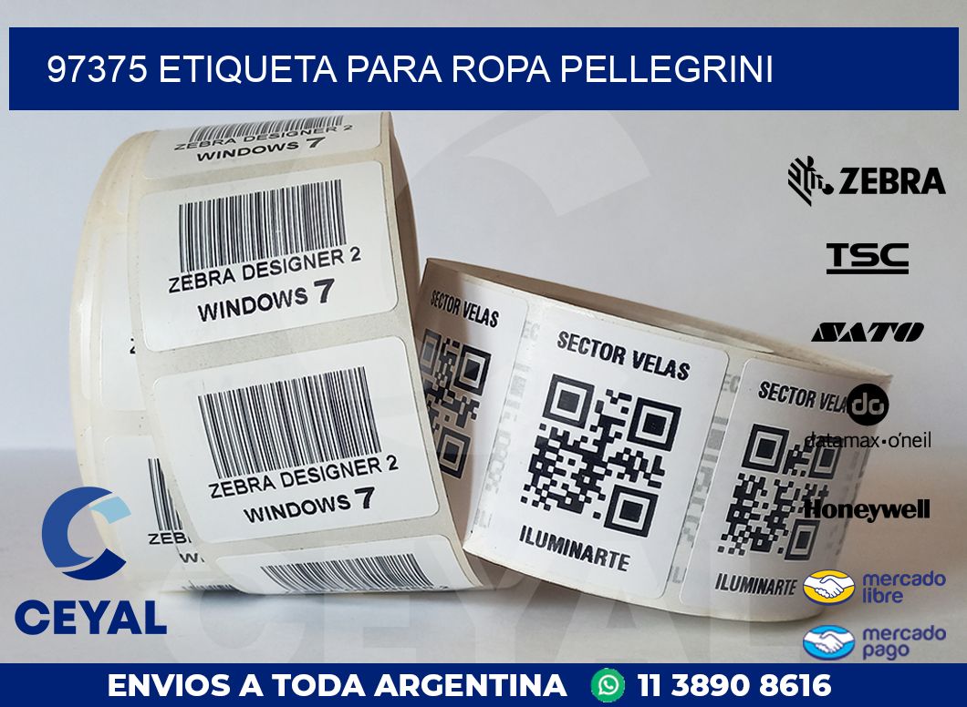 97375 ETIQUETA PARA ROPA PELLEGRINI