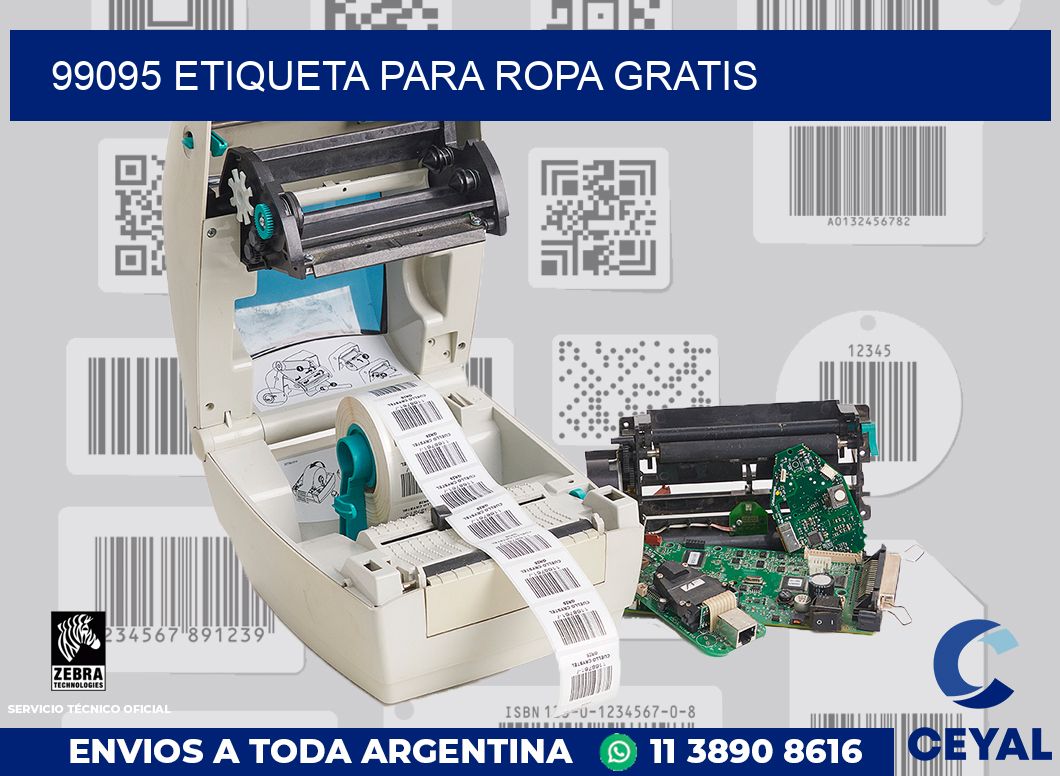 99095 ETIQUETA PARA ROPA GRATIS