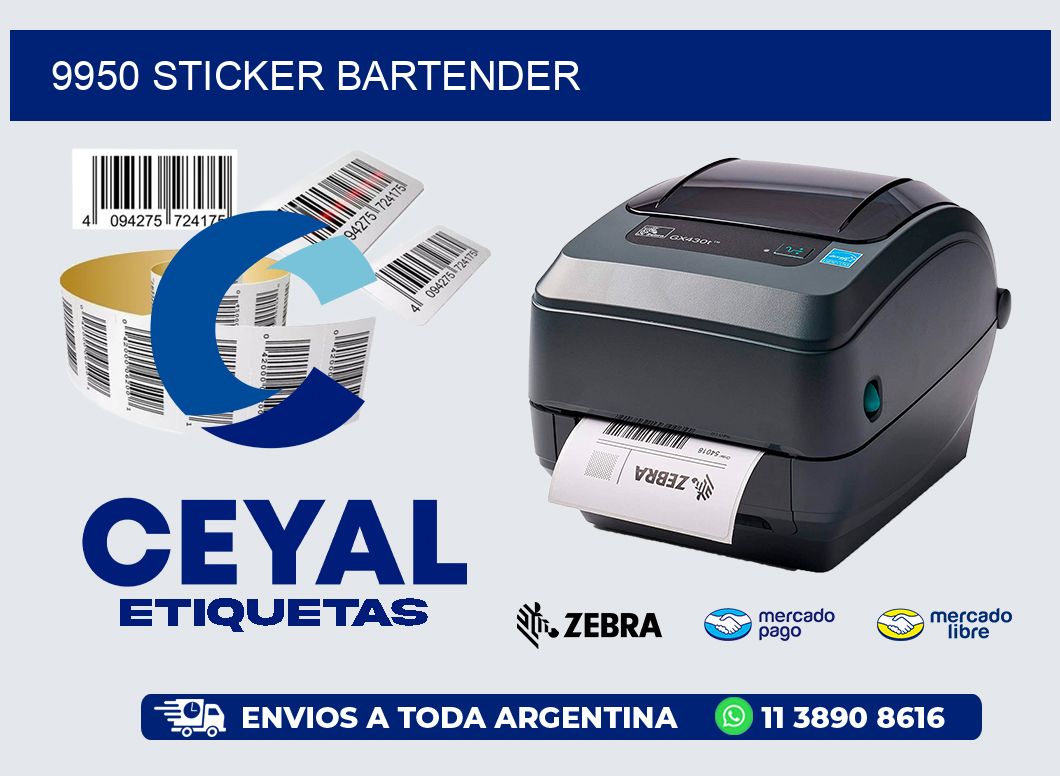 9950 STICKER BARTENDER