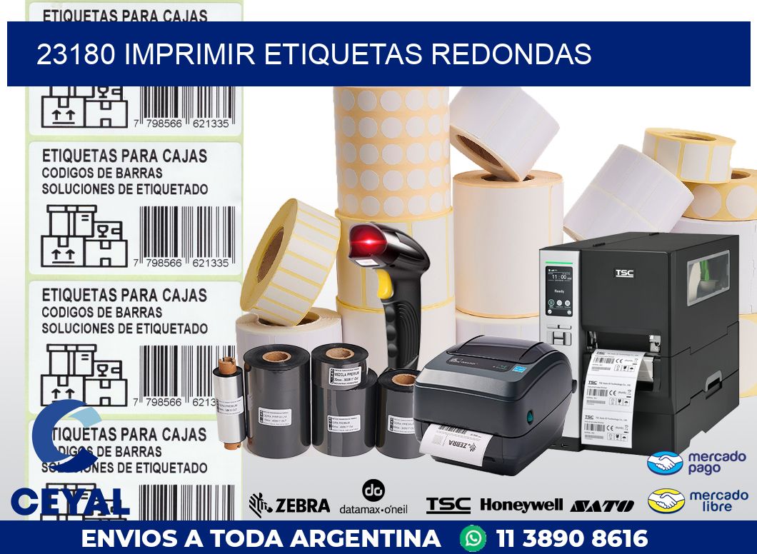 23180 IMPRIMIR ETIQUETAS REDONDAS