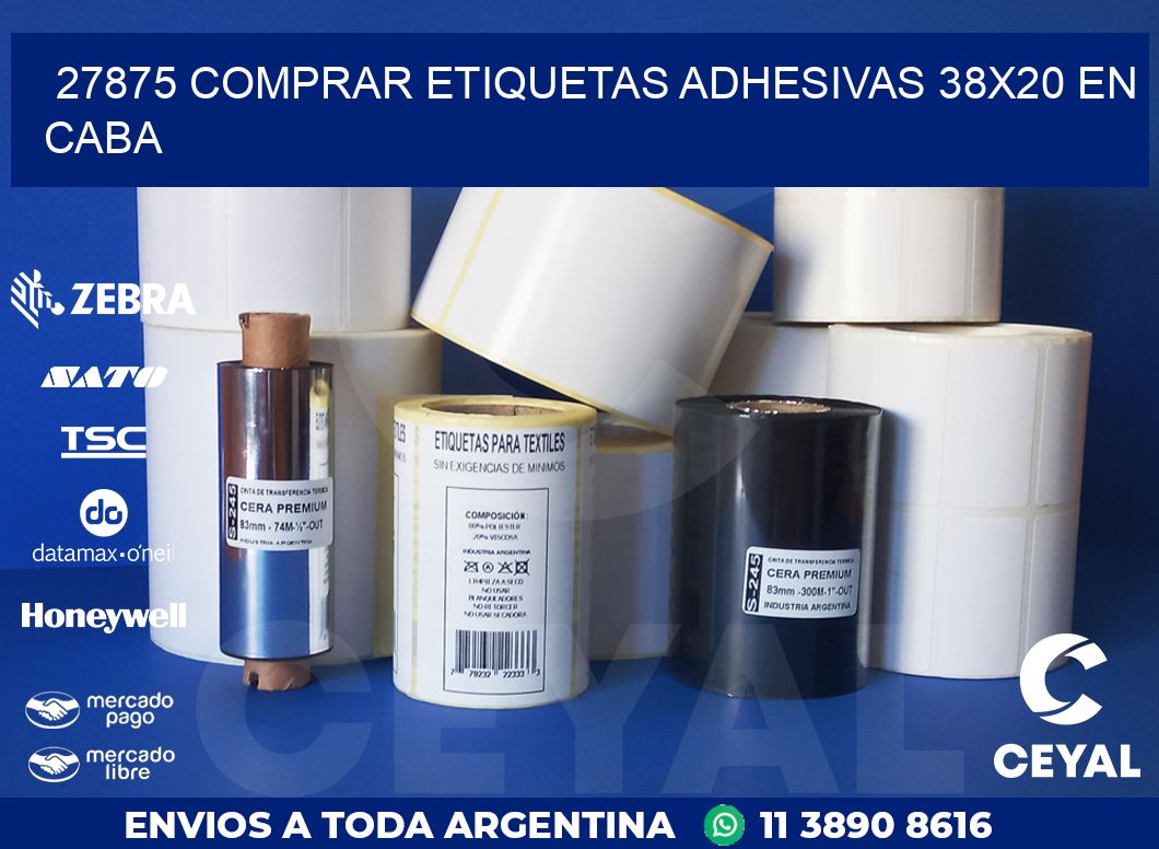 27875 COMPRAR ETIQUETAS ADHESIVAS 38X20 EN CABA