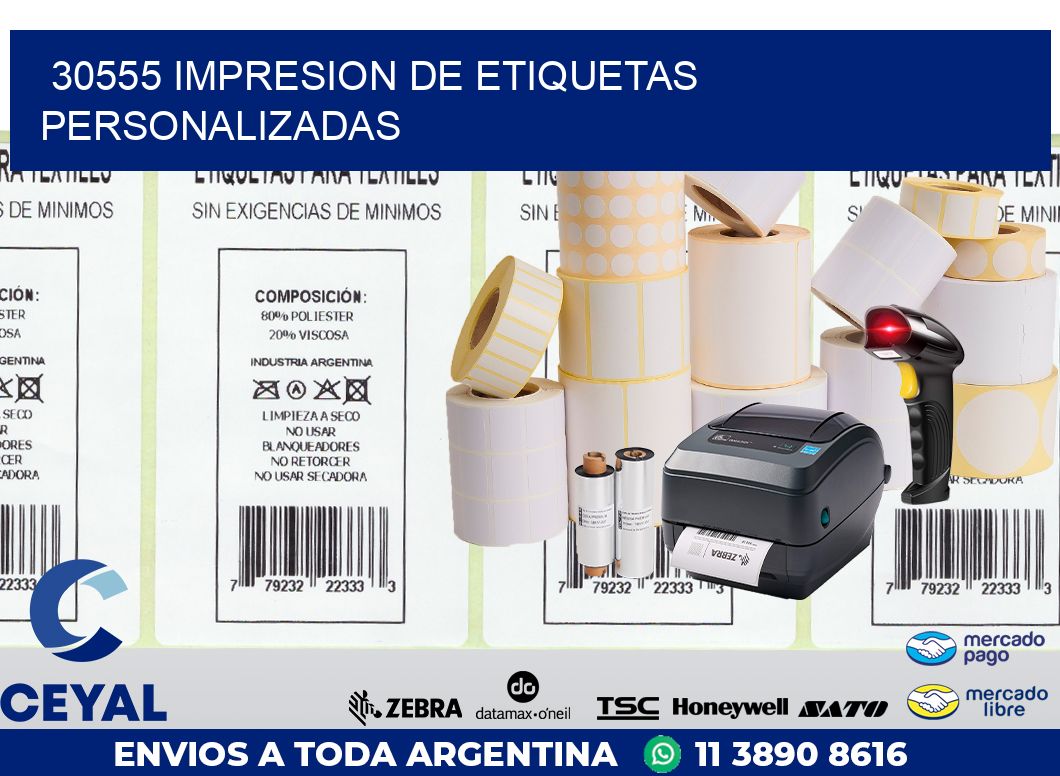 30555 IMPRESION DE ETIQUETAS PERSONALIZADAS