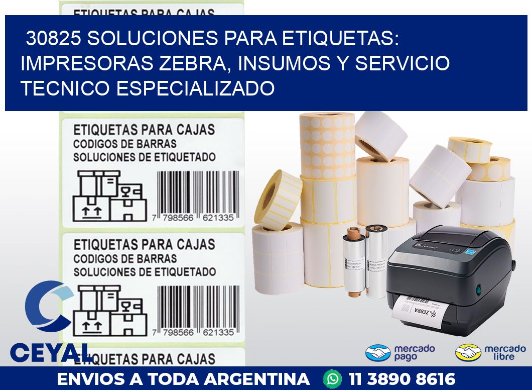 30825 SOLUCIONES PARA ETIQUETAS: IMPRESORAS ZEBRA, INSUMOS Y SERVICIO TECNICO ESPECIALIZADO