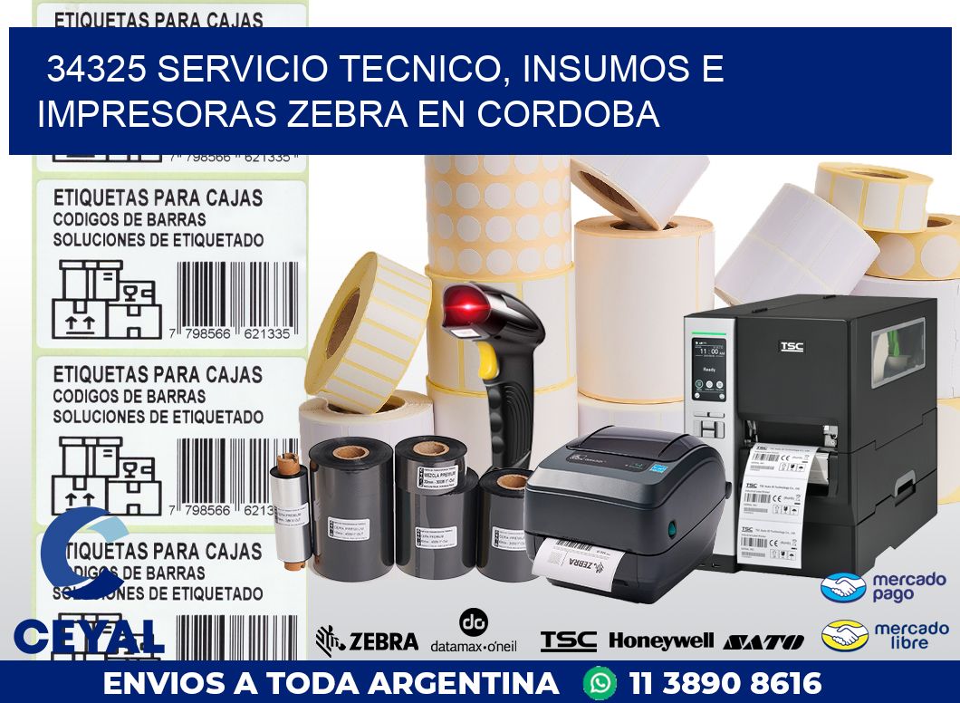 34325 SERVICIO TECNICO, INSUMOS E IMPRESORAS ZEBRA EN CORDOBA