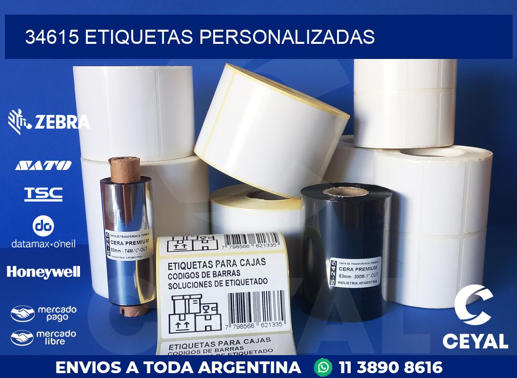 34615 ETIQUETAS PERSONALIZADAS