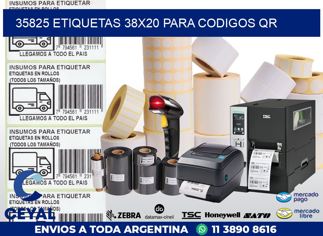 35825 ETIQUETAS 38X20 PARA CODIGOS QR