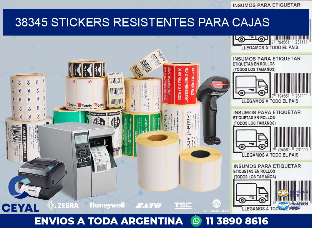 38345 STICKERS RESISTENTES PARA CAJAS