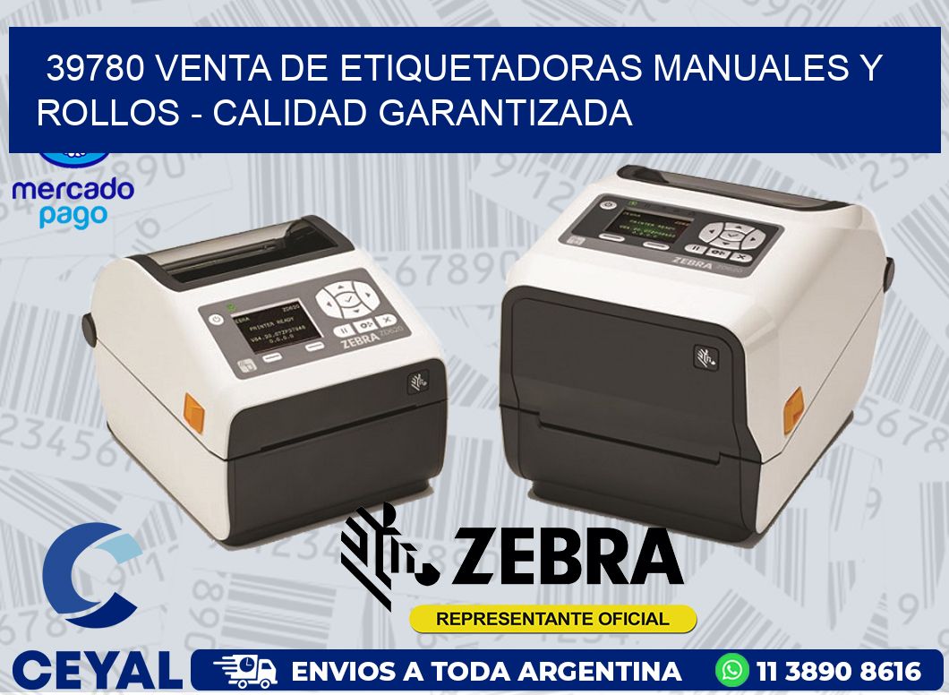 39780 VENTA DE ETIQUETADORAS MANUALES Y ROLLOS - CALIDAD GARANTIZADA