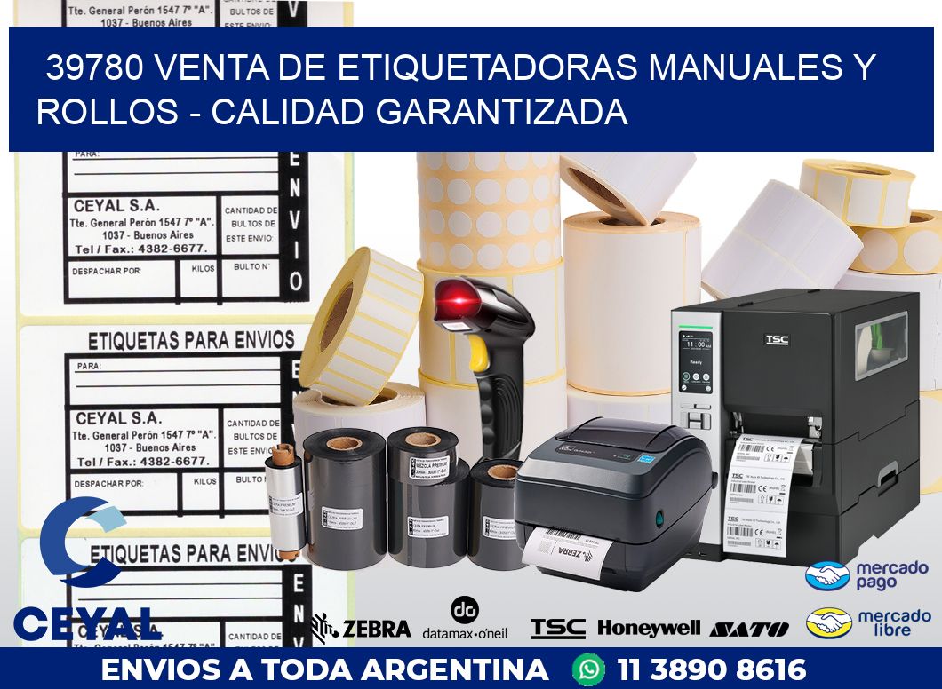 39780 VENTA DE ETIQUETADORAS MANUALES Y ROLLOS – CALIDAD GARANTIZADA