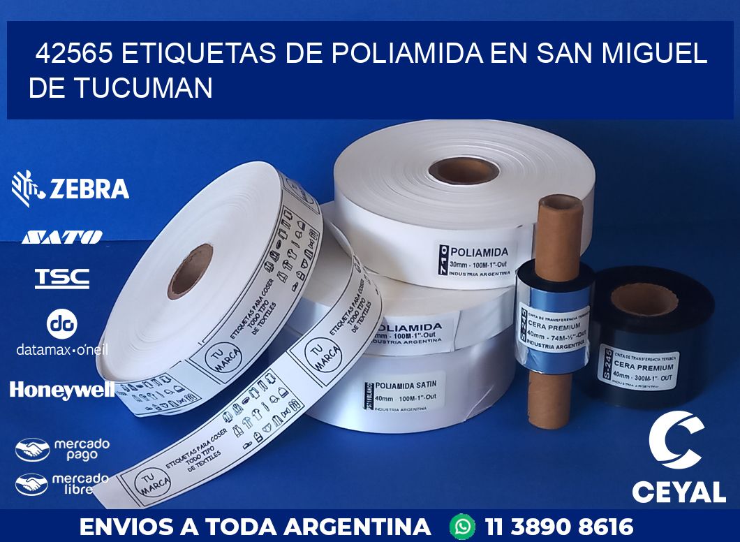 42565 ETIQUETAS DE POLIAMIDA EN SAN MIGUEL DE TUCUMAN