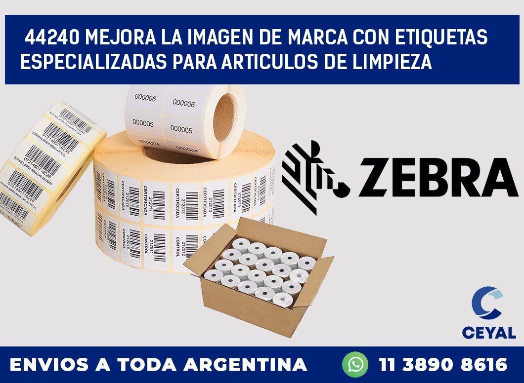 44240 MEJORA LA IMAGEN DE MARCA CON ETIQUETAS ESPECIALIZADAS PARA ARTICULOS DE LIMPIEZA