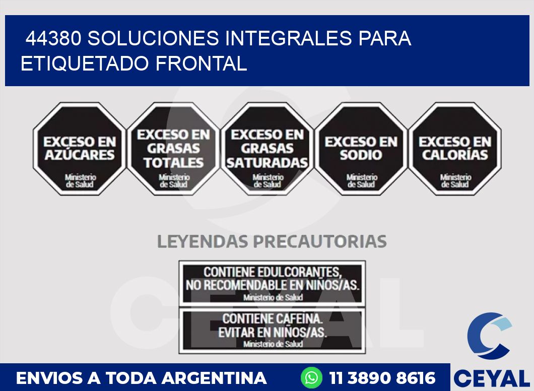 44380 SOLUCIONES INTEGRALES PARA ETIQUETADO FRONTAL