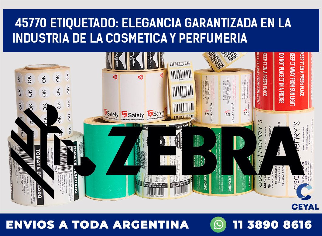 45770 ETIQUETADO: ELEGANCIA GARANTIZADA EN LA INDUSTRIA DE LA COSMETICA Y PERFUMERIA