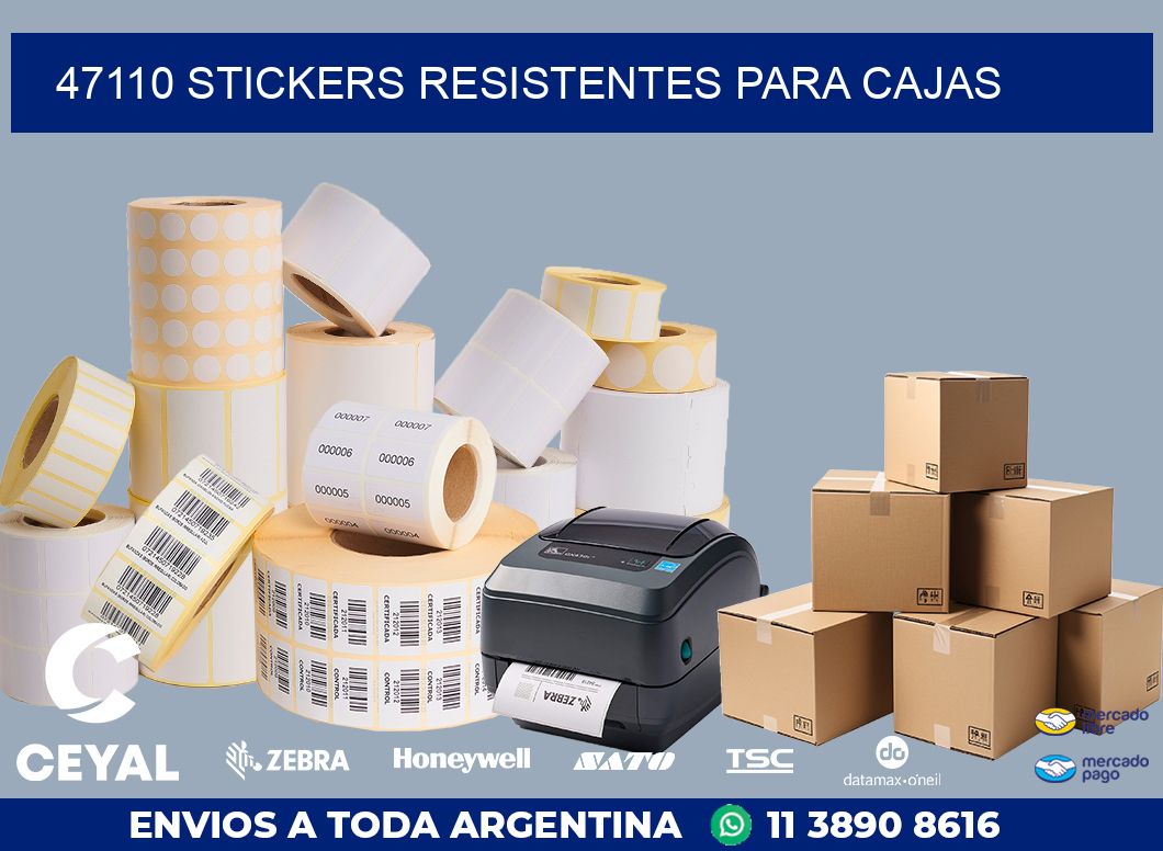 47110 STICKERS RESISTENTES PARA CAJAS