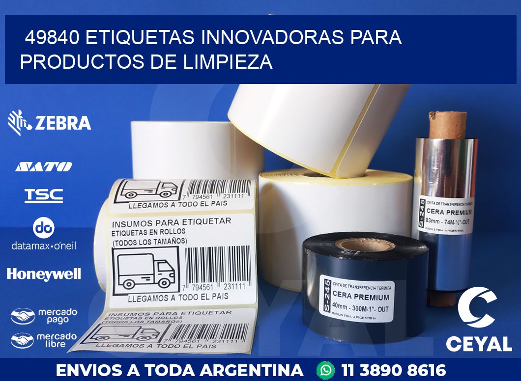 49840 ETIQUETAS INNOVADORAS PARA PRODUCTOS DE LIMPIEZA